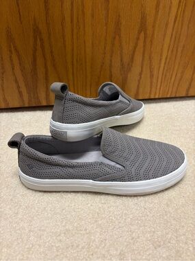 Sperry Women's Gray Perforated Slip-On Sneakers